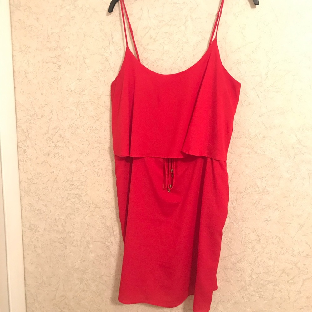 True red kaya di koko blouson&pockets mini dress
